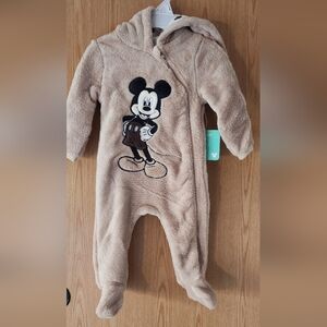 Mickey Mouse Baby Boy Footie Size 3/6 M